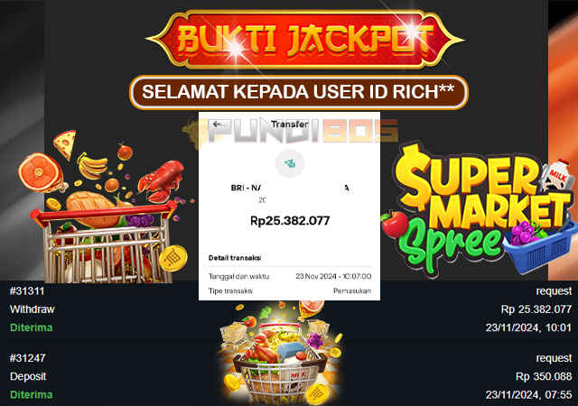 Bukti SAH Pembayaran JP ID RICH** 25jt