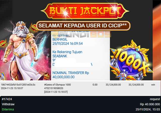 PUNDI805 bayar jackpot member 40jt id CICIP**