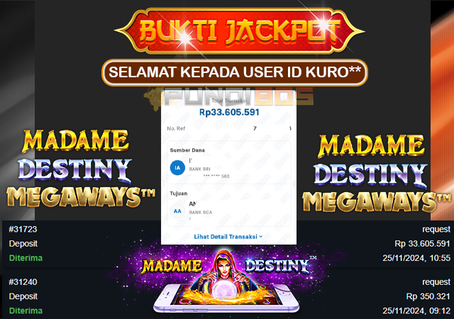 Selamat Kepada ID KURO** Berhasil JP 33jt