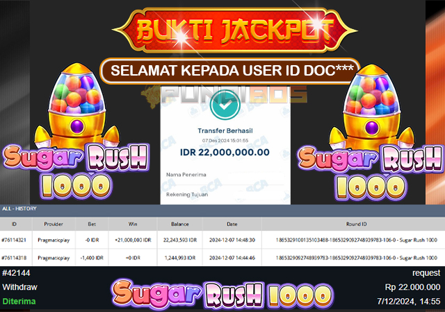 Selamat Kepada ID DOC*** Maxwin 21jt