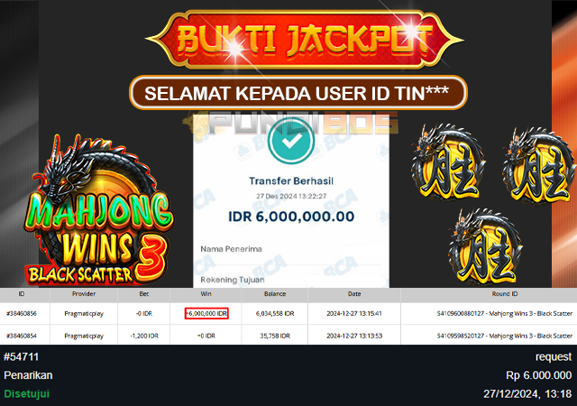 Selamat Kepada ID ABI*** Berhasil Jackpot