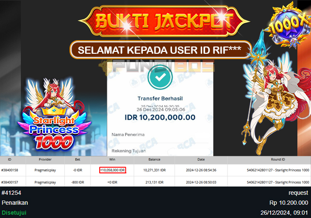 Selamat Kepada ID RIF*** Berhasil JP