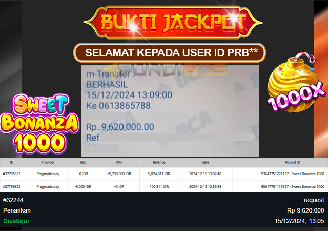 Selamat Kepada ID PRB** Berhasil JP