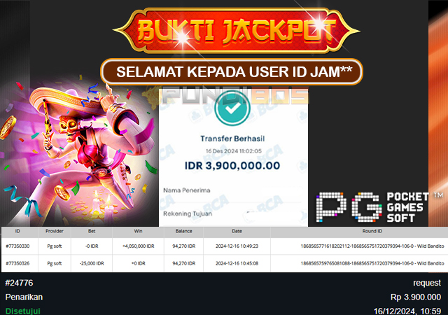 Selamat Kepada ID RAM** Berhasil JP