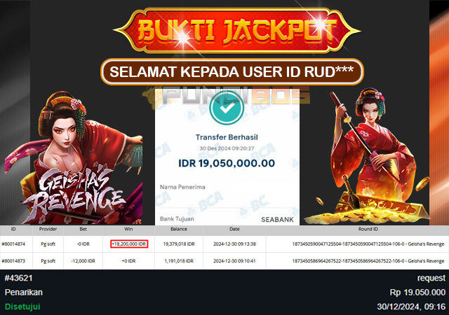 Selamat Kepada ID RUD*** Berhasil JP 19jt