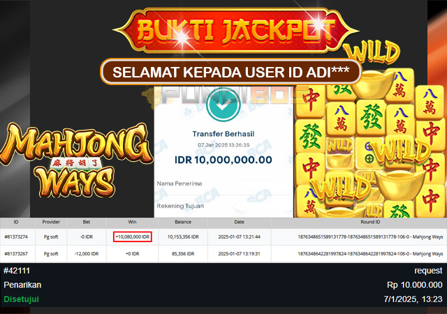 Selamat Untuk ID ADI*** Berhasil mendapatkan JP