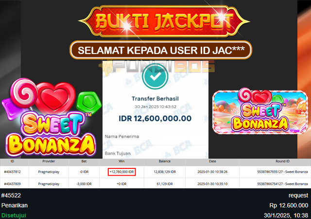 Selamat Kepada ID JAC***