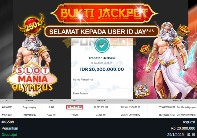 Selamat Kepada ID JAY***